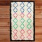 Deerlux Handwoven Multicolored Geometric Trellis Plush Wool Shag Area Rug, 3' x 5' QI003932.XS - alternate 1